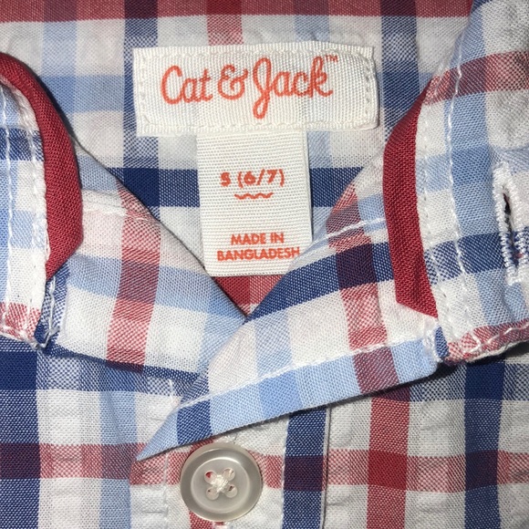 Cat & Jack Boys' Short Sleeve Button-Down Shirt - Picture 2 of 4